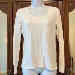 White Long Sleeve Tee